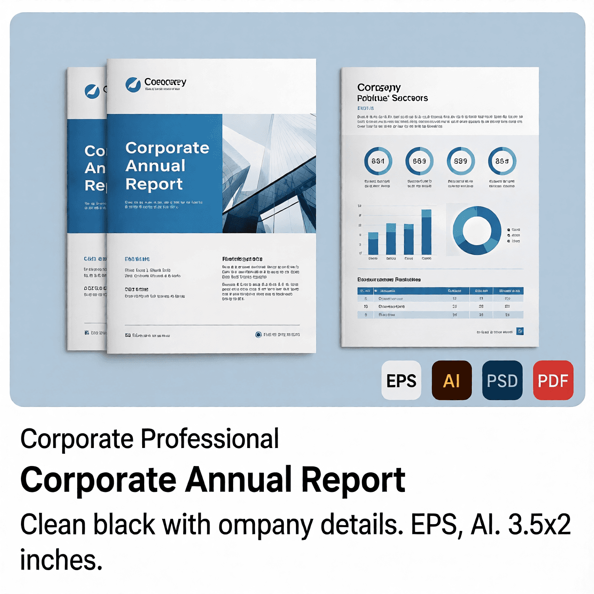 Corporate Annual Report Template preview 1