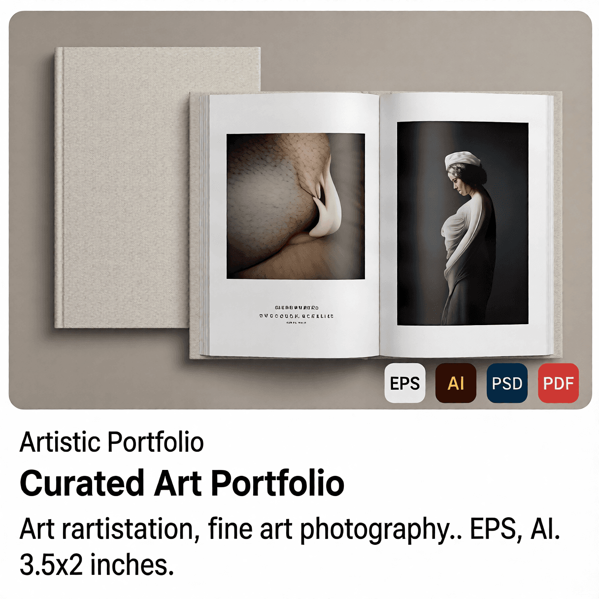 Curated Art Portfolio Template preview 1