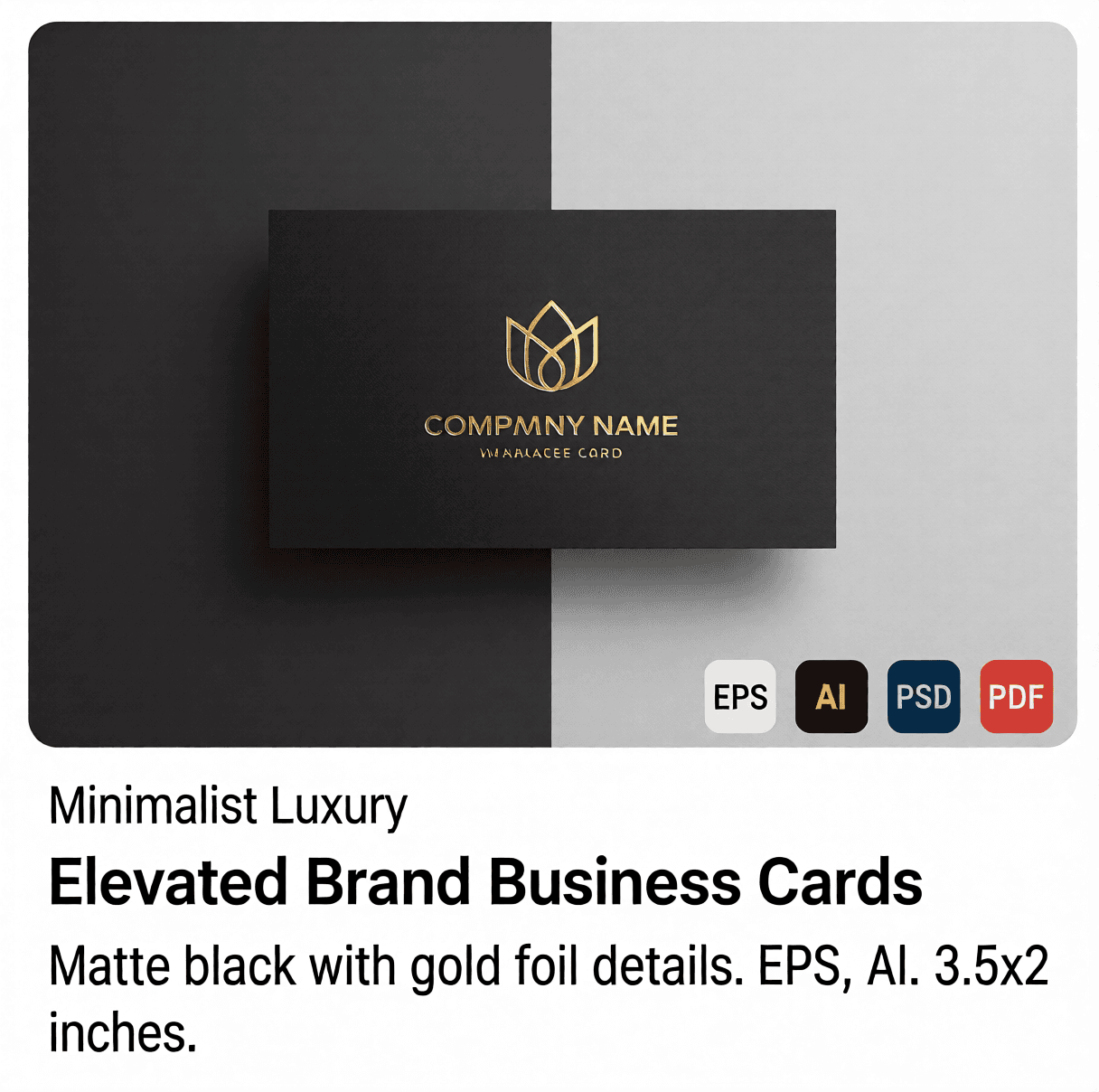 Elevated Brand Business Cards preview 1