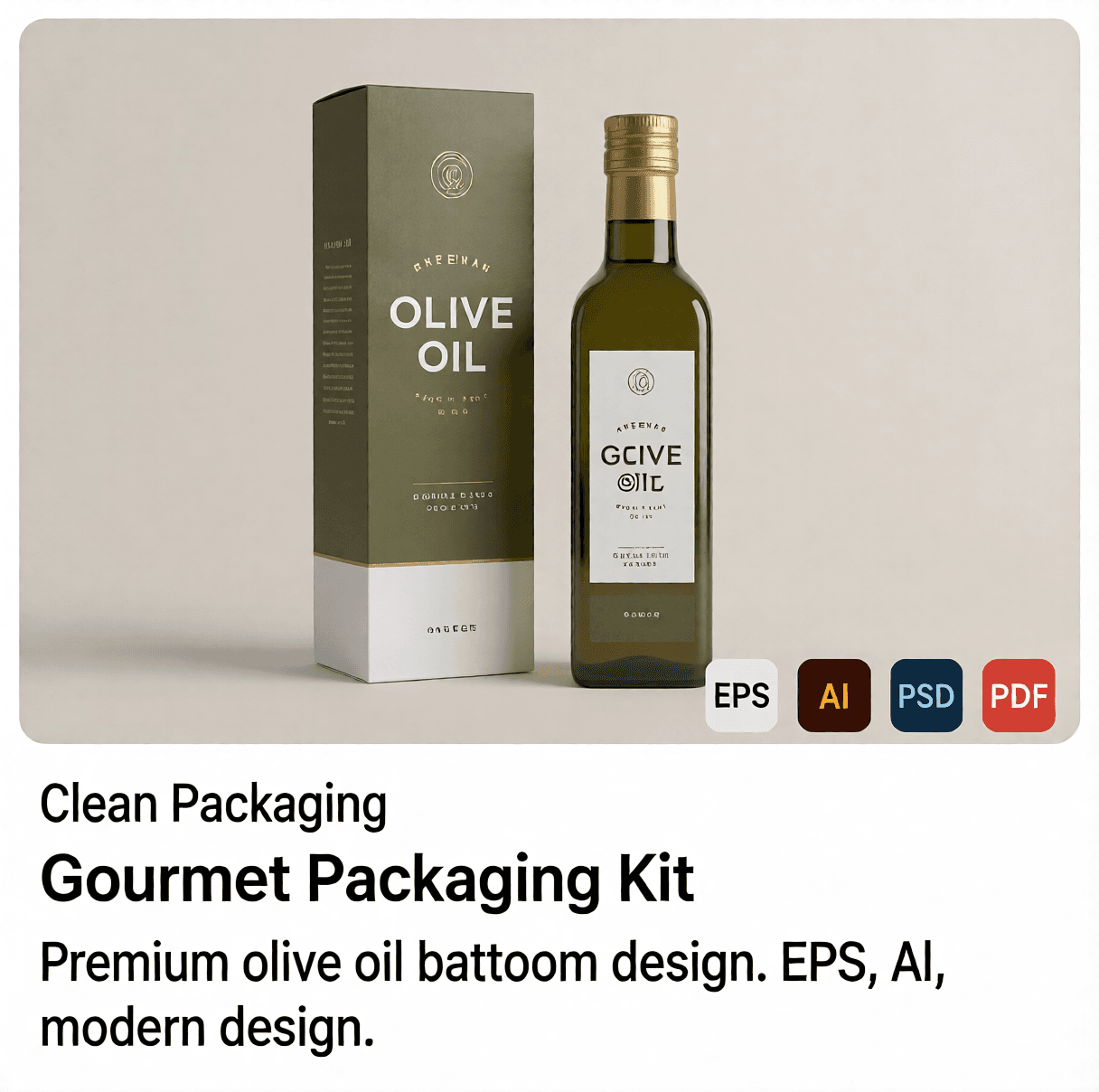 Gourmet Olive Oil Packaging Kit preview 1